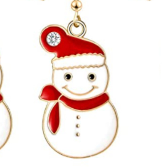 5/$25 All Items $17 & Under Snowmen CHRISTMAS EARRINGS SALE DANGLE EARRING - Picture 2 of 13